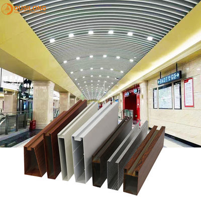 Interieur aluminium hangende lineaire commerciële metalen open cel plafondtegels