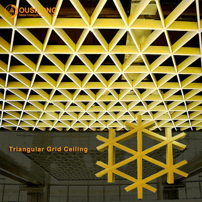 Het roestvrije Aluminium schortte Open Netplafond/het Plafondcomité van het Aluminiumtraliewerk voor Winkelcomplex op