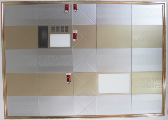 Moderne Artistieke Klem in In reliëf gemaakte Plafondtegel 300mm x 300mm,/Photo-oxidation