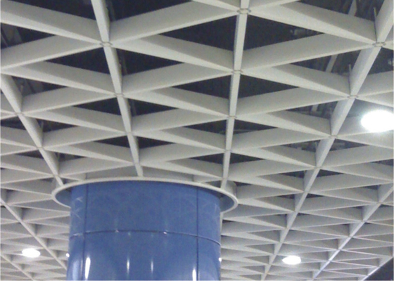 De uitgedreven Tegels van het Driehoeks Commerciële Plafond, Aluminium die Plafondnet opschorten