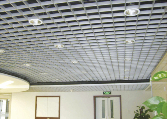Vierkant/Rechthoek het Plafond van het het Metaalnet van het plafondtraliewerk/het plafondtegels van het Aluminiumnet