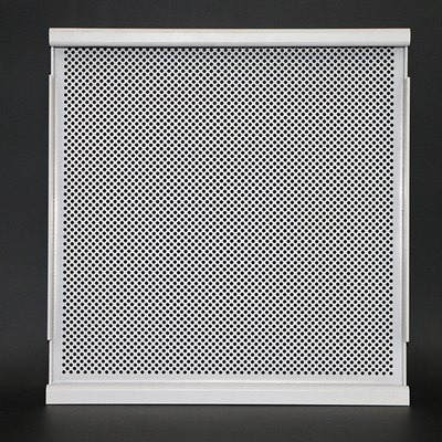 Het witte Aluminium Geperforeerde Plafond van het Haakdaling Opgeschorte Metaal betegelt niet - Brandbaar