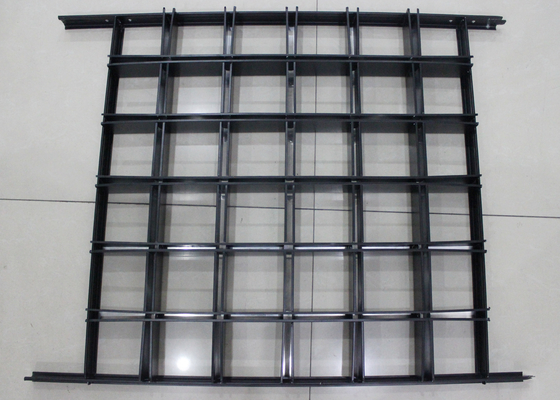 Installeer met Zwart t-van het het Metaalaluminium van het barkader Rooster 600 x 600 van het het netplafond