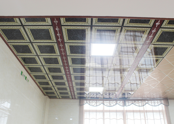 Kleine Controle die Artistieke Plafond Tegular Tegels voor Huis Ruimtepatroon opschorten