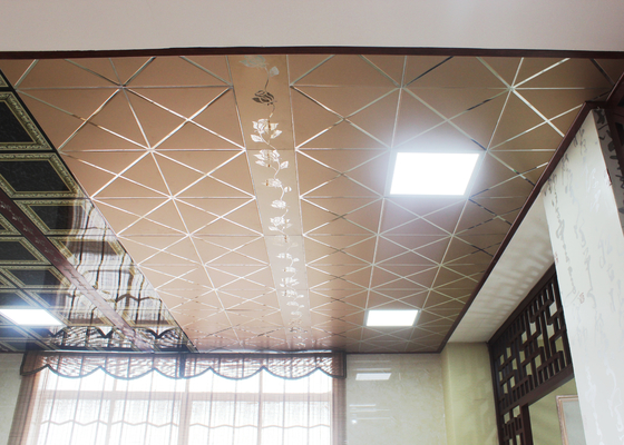 Tegels van het metaal de Artistieke die Plafond voor Keukens, Tegular Plafond worden gelaten vallen 300 x 300