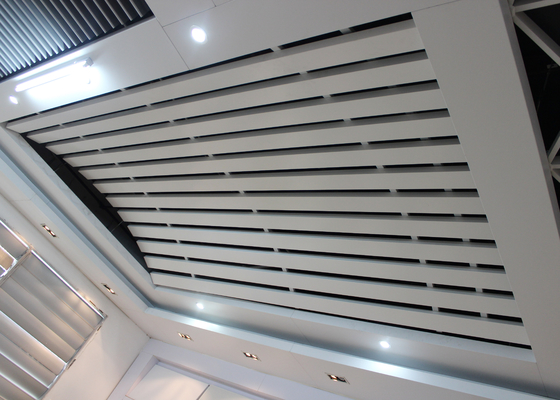 Het koepelvormige Lineaire Aluminium van het Metaalplafond installeert met Gebogen Kiel, Gebogen Plafond voor Post