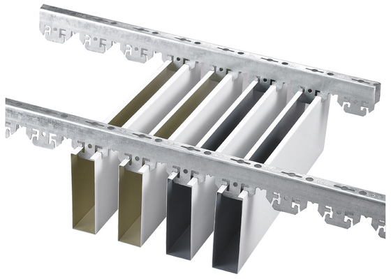 De aluminium Opgeschorte Strook van de Metaal Valse Plank, Professionele Fabriek voor Plafond van de Aluminium het Lineaire Strook