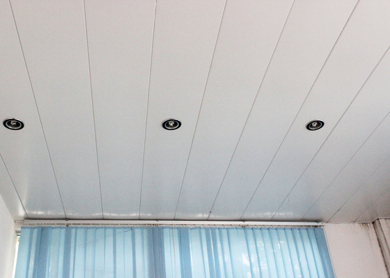 Van de het Poederdeklaag van RAL 9010 het Plafond van de het Aluminiumstrook, Decoratieve de Bureaubouw Plafondtegels