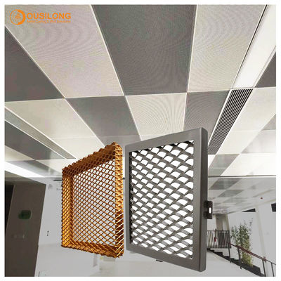 Metaal Mesh Commercial Ceiling Tiles voor de bouw van het Netplaat van het decoratiealuminium